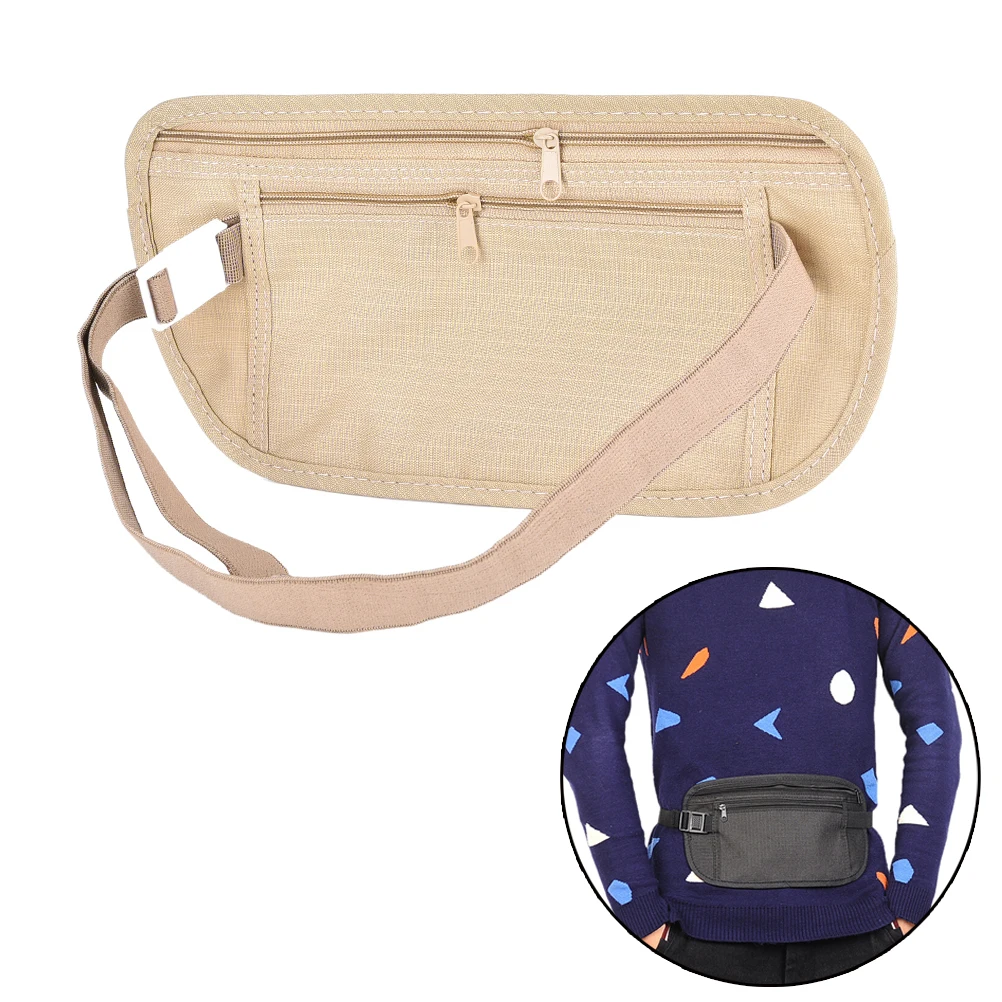 

25.8 x13.5cm Phone Pouch High Quality Travel Waist Pouch Belt Money Wallet Bags Passport Holders Change Safe Strap