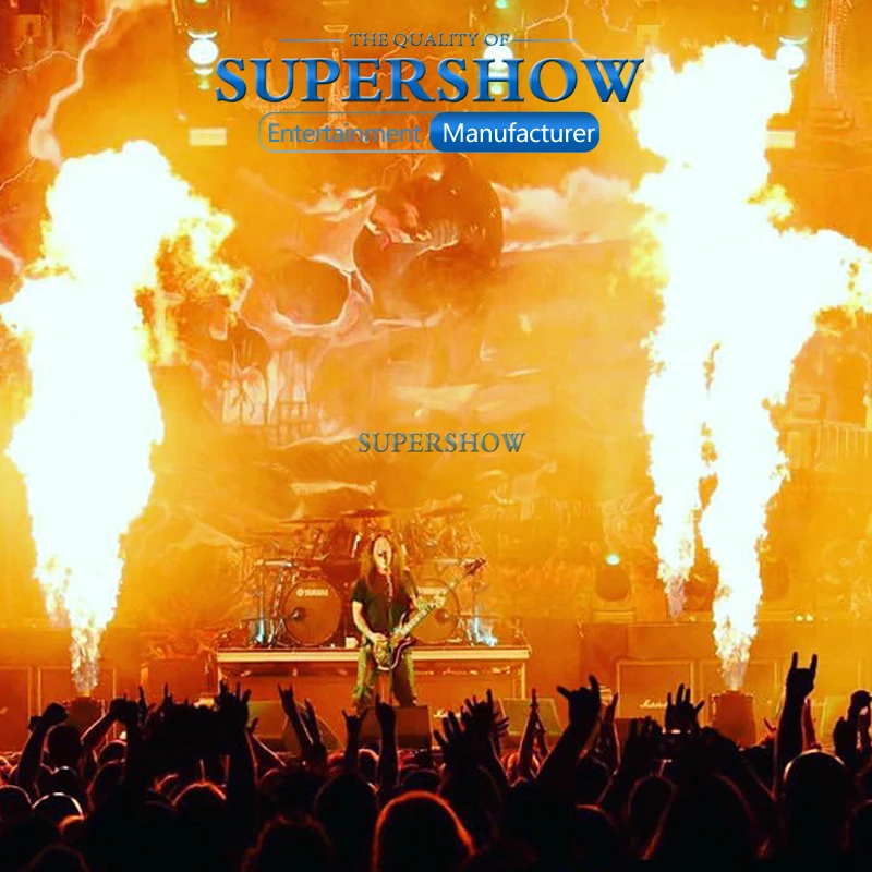 Угловая огненная машина 6 Angle Fire 200W с дистанционным управлением, эффектом пламени, DMX-контролем и искрой для вечеринок, концертов и оборудования для диджеев.