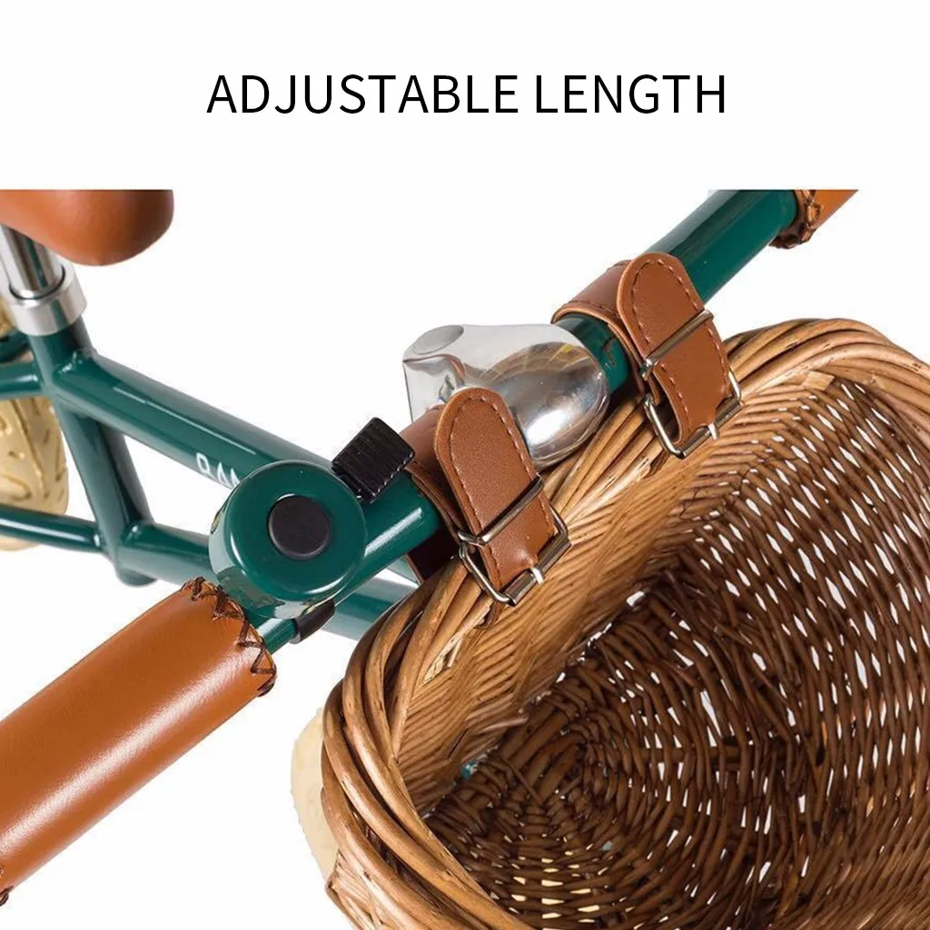 Плетеная d образная велосипедная корзина портативная ручная для покупок