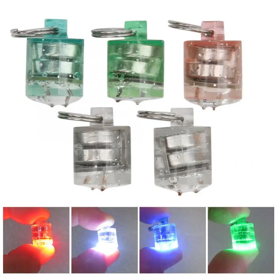 

5 pcs LED Underwater Fishing Light Night Lure Attractor Lures Bait Lure Fishing Tool Accessories