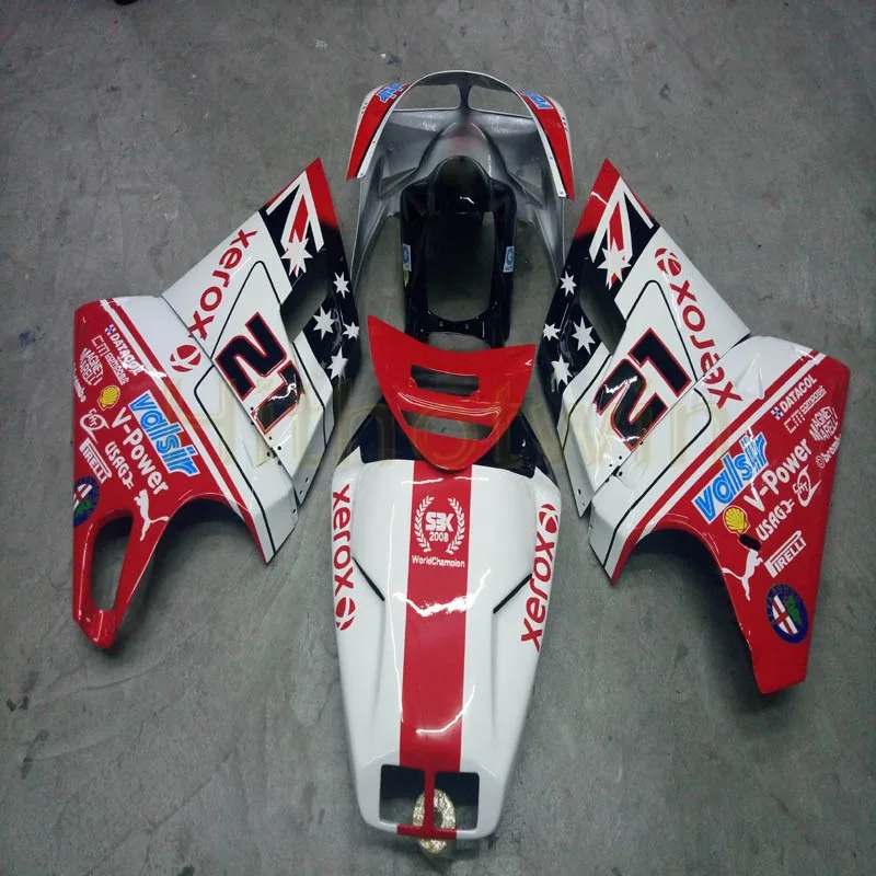 Болты + пользовательские красный мотоцикл на одно изделие для 748 916 996 1996 1997 1998 1999