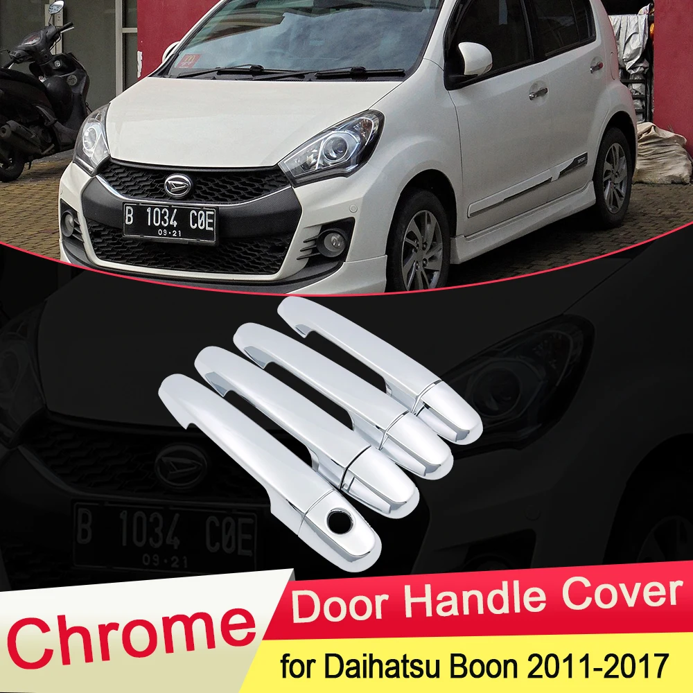 Для Daihatsu Boon Sirion M600 2011 ~ 2017 хромированная дверная ручка накладка набор