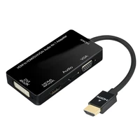 hdmi splitter to dvi vga with audio adapter 3 in 1 hdmi hd converter for laptop computer hdtv