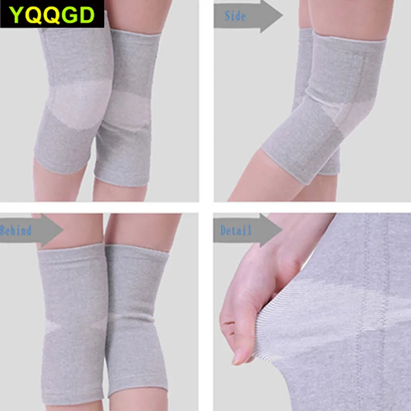 1 пара уход за здоровьем бамбуковое волокно наколенники эластичные теплые