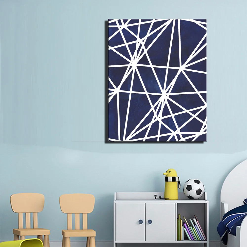 Настенный художественный холст Картины черно белые искусство абстрактный фон