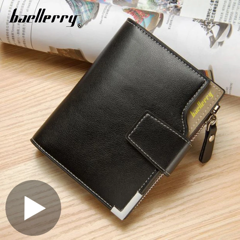 Короткий Мужской кошелек мужской держатель для карт монет сумка денег маленький