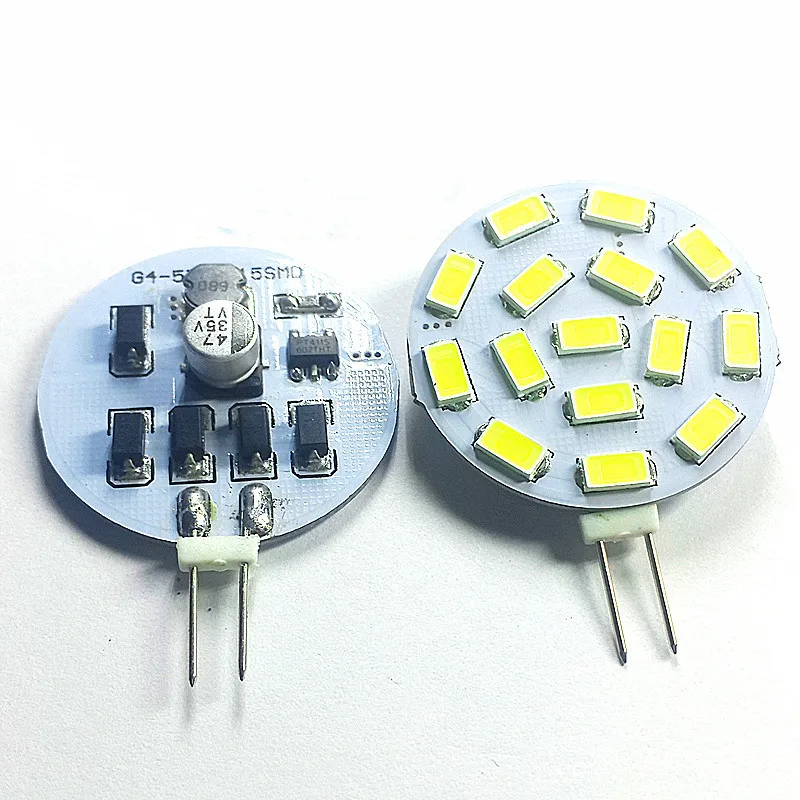 15 светодиодов G4 LED 5730SMD 12V AC/DC 24V DC белый морской Кемпер RV свет лампы Bi-Pin Лодка 5