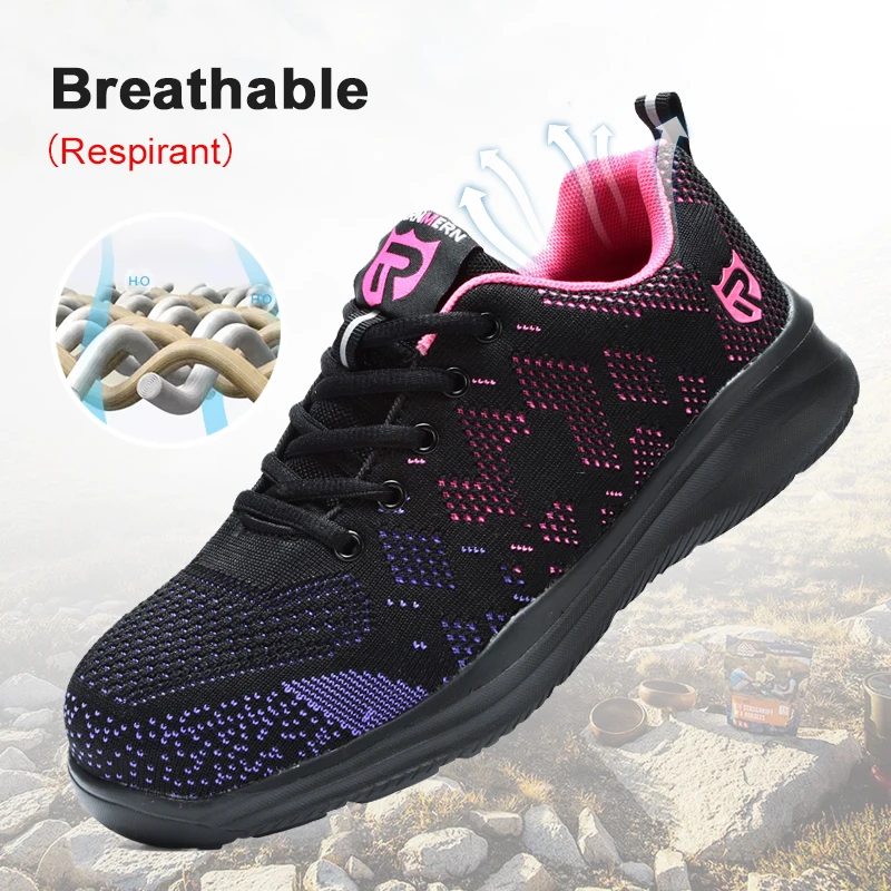 DYKHMILY/Рабочая безопасная обувь со стальным носком для женщин и мужчин