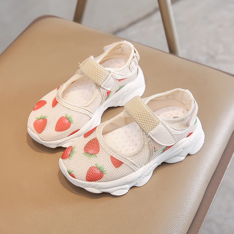 Обувь для девочек Сезон весна-лето Новинка Детские кроссовки в Корейском стиле