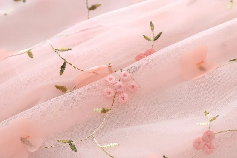 Летнее свадебное платье для девочек белое кружевное принцессы с цветами|Платья| |