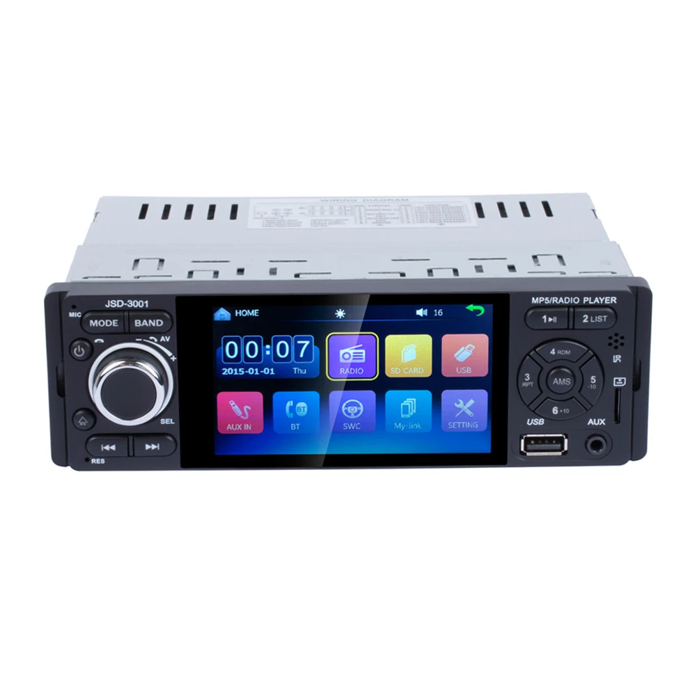 FM Radio Multimedia Player AUX Cable JSD-3001 Touch Screen HD Players Car Stereo 4.1 inch | Автомобили и мотоциклы