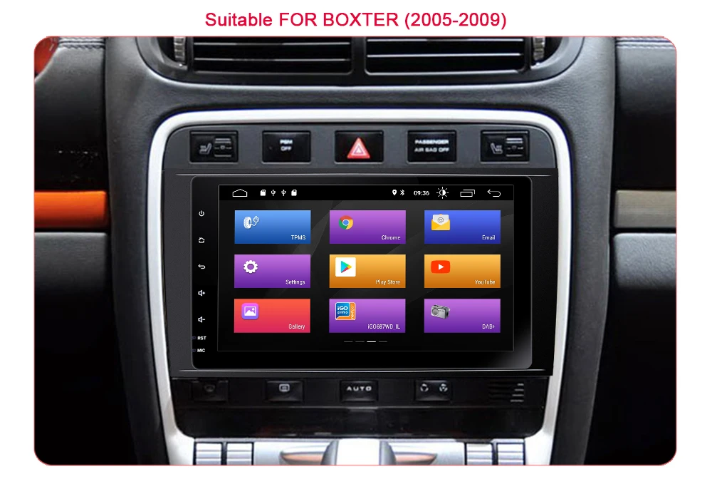 2 Din Android 9 gps Радио автомобильный мультимедийный плеер для Porsche Cayenne S GTS 2002-2009 Навигация DVD CD головное устройство аудио стерео 2 Гб