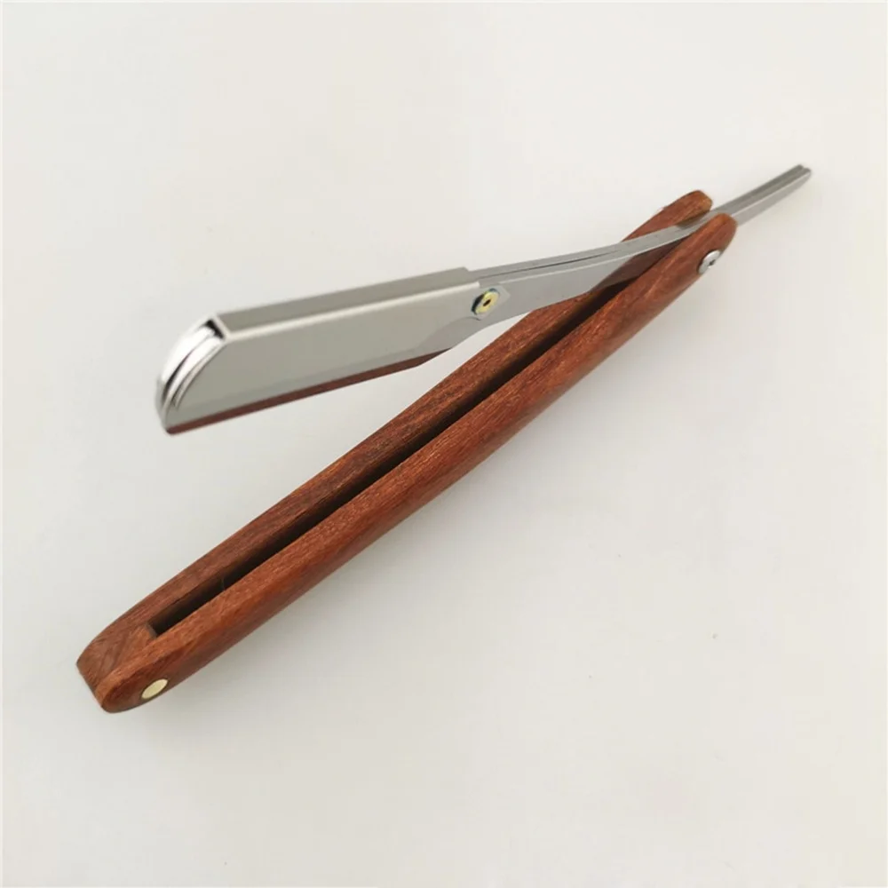 

Chic Straight Barber Edge Steel Razors Men Vintage Straight Edge Metal Hair Shaper Barber Razor without