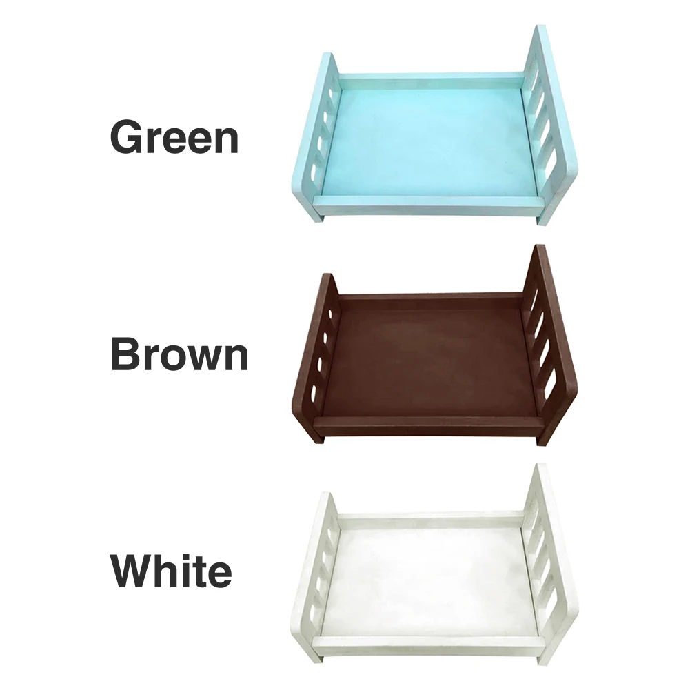 

Wooden Cot Small Vintage Cute Crib Baby Photography Bed Background Posing Props Gift Newborn Shooting Portable Studio