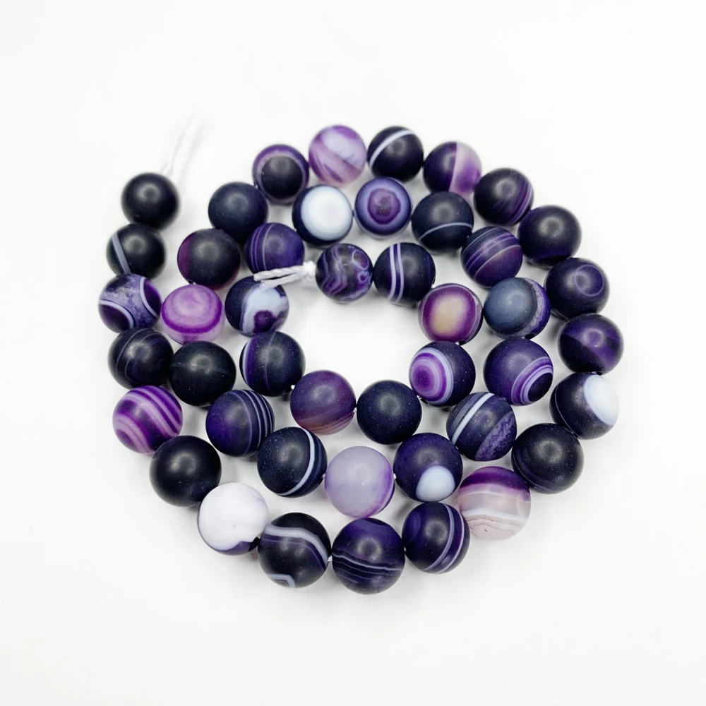 Оптовая продажа круглые бусины из натурального камня матового агата для