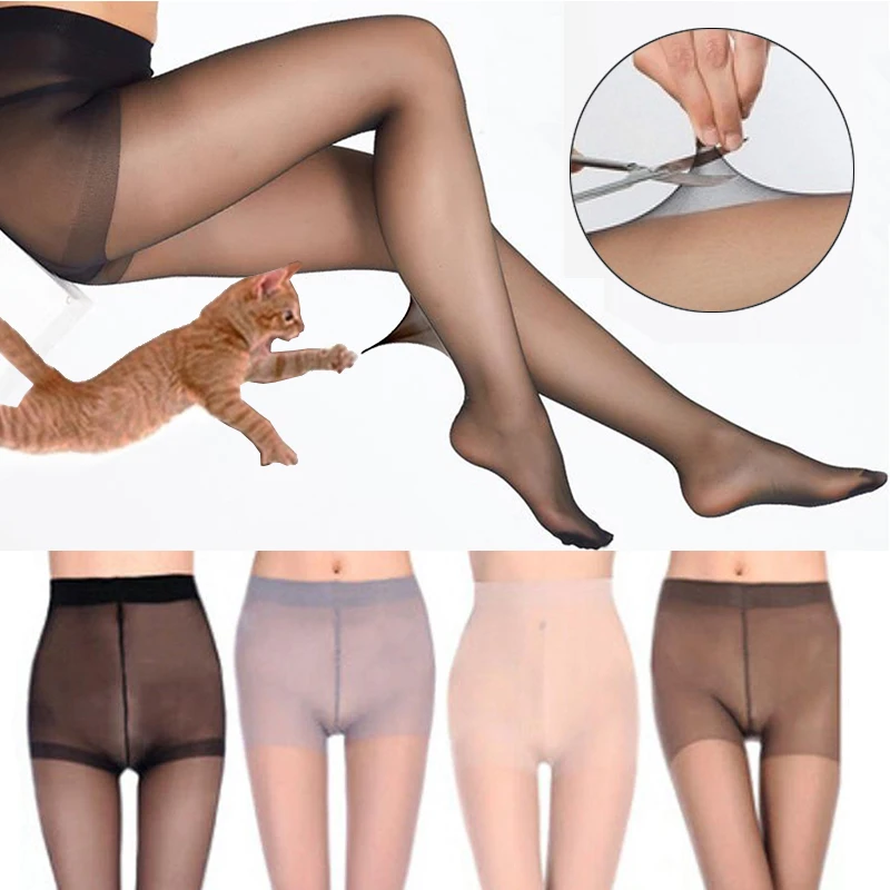 

Sexy Breathable Elastic Tights Slim Stockings High Waist Sun Protection Ladies Tear Resistant Nylon Pantyhose Women Summer