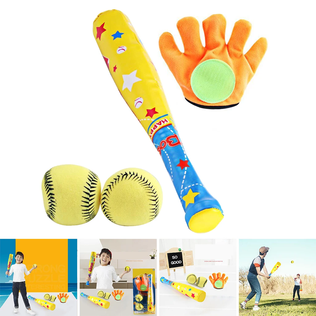 

Children's Mini Soft Foam Baseball Set Indoor Outdoor for Toddler Children