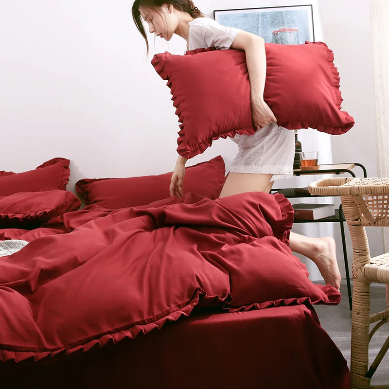 

Egyptian Cotton Blue Comforter Bedding Sets Satin Strip Luxury Soft Home Textile Beddings and Bed Sets Duvet Cover Pillowcases