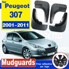 Новые 4 шт. Брызговики щитки брызговики крылья для Peugeot 307 2001-2011 2003 2004 2005 2006 2007 2008