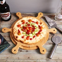 bamboo wooden baking pizza tray bread sushi cake plate cutting board fruit cutting plate
