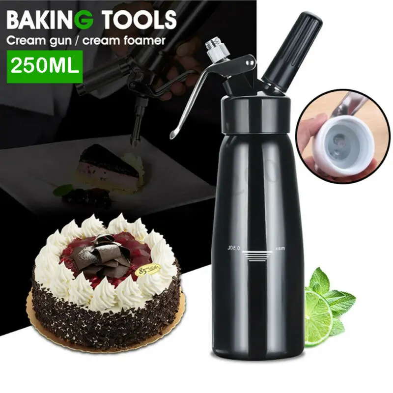 

250mL New Whipped Cream Dispenser Stainless Steel 500 ml Professional Whipper Maker