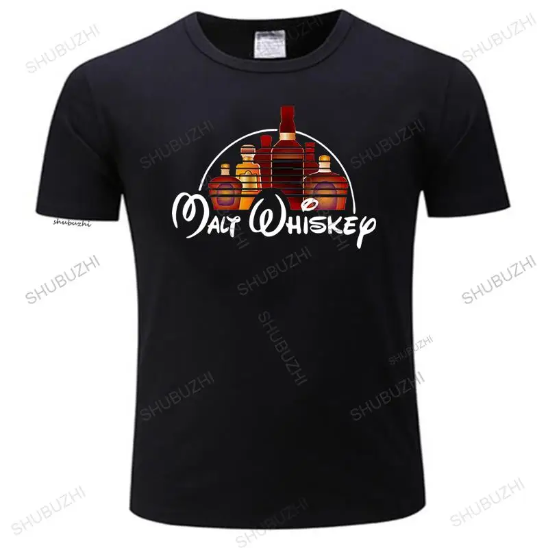 

Malt Whiskey T Shirt Black Men Cotton T-Shirt Cartoon tee shirt men Unisex New Fashion vintage tshirt free shipping funny tops