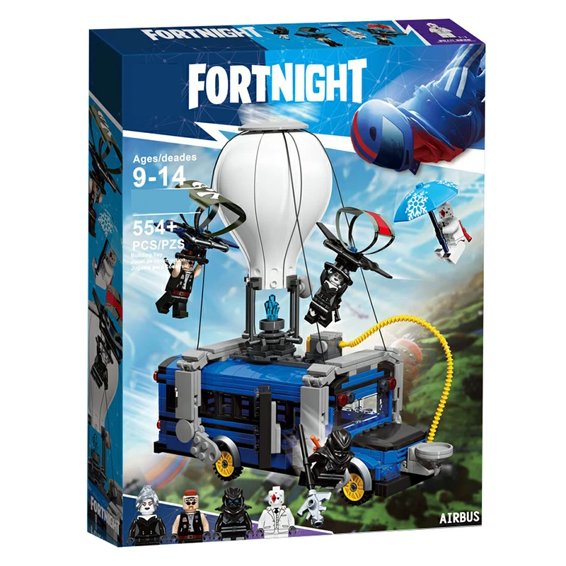 554 шт. конструктор Fortress Night Airbus Legoings набор игрушек сделай сам Развивающие детские