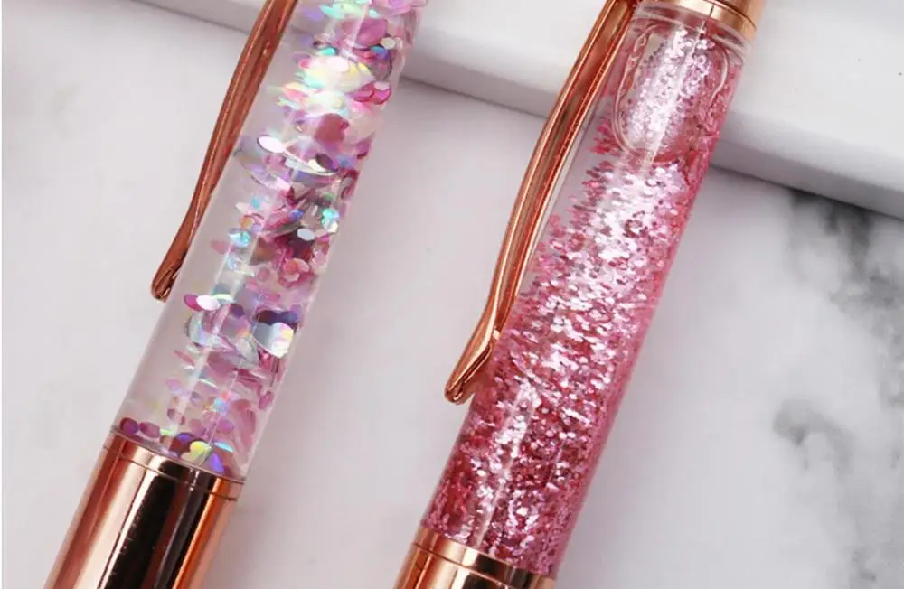 Новая красивая металлическая сухая Цветочная шариковая ручка мультяшный
