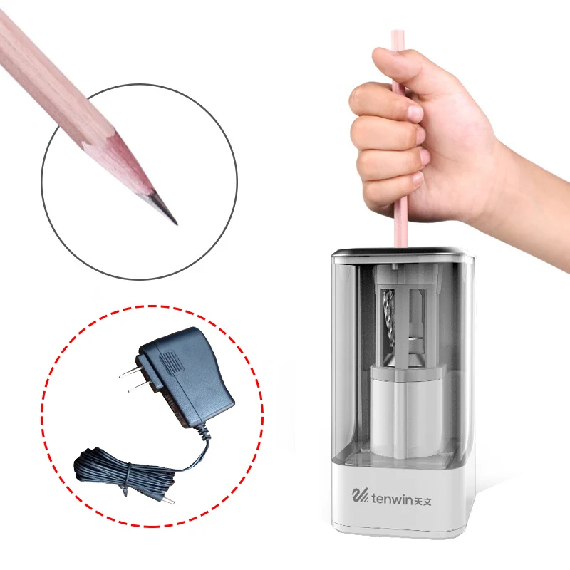 Электрическая точилка для карандашей TENWIN креативные канцелярские
