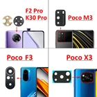 Стеклянный объектив камеры задняя камера стеклянный объектив для Xiaomi Mi Poco F2 Pro  Poco X3 Pro GT  Poco M3 Pro  Poco F3 с клеем