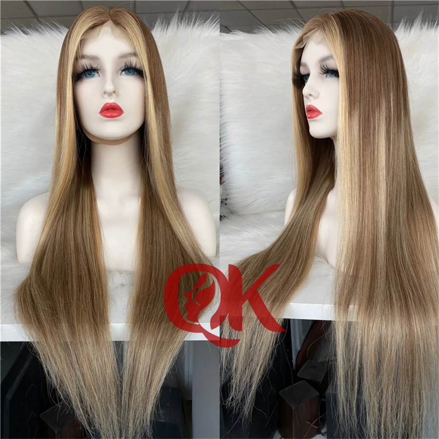 Парик QueenKing из человеческих волос на сетке спереди 13X6 европейские волосы Remy