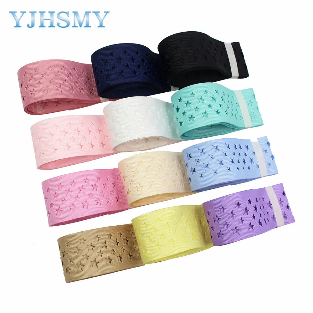 L-20527-451 10 ярдов 1-1/2 &quotАжурные звезды цветы серии ленты Аксессуары для одежды DIY