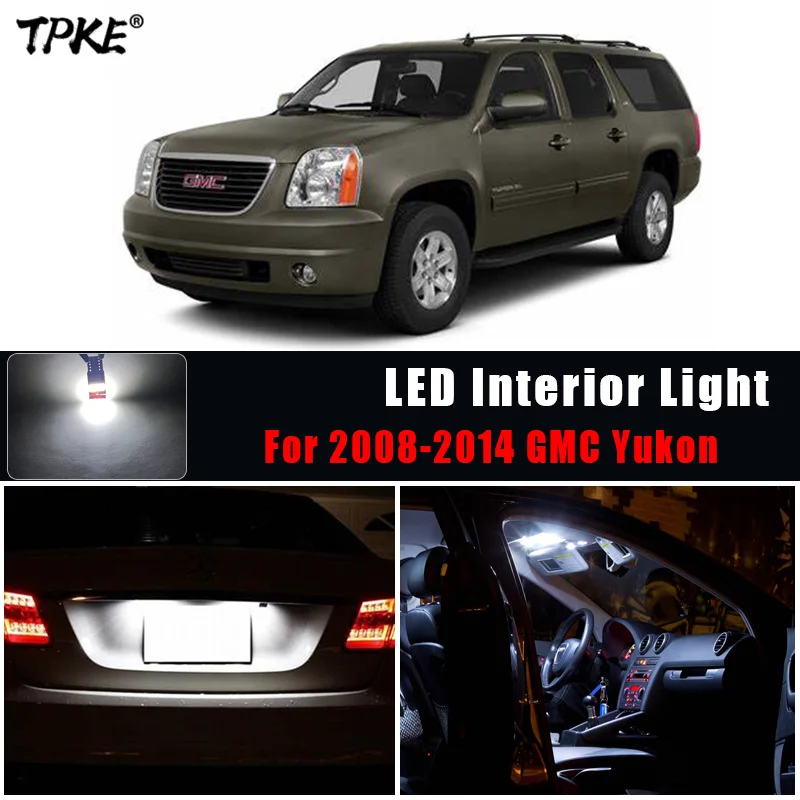 TPKE 16X ксенон белый Внутренние светодиодные лампы посылка комплект для 2008-2014 GMC
