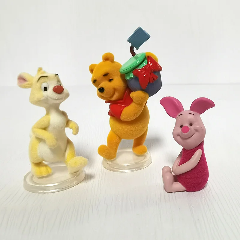 

Disney Cartoon Winnie the Pooh Piglet Rabbit Action Figure Toy 4-5cm Cute Disney Winnie Pooh Figuras Gifts Toys for Children