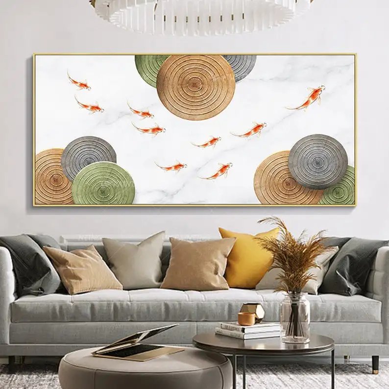 

Geometrical Art Original Abstract Oil Painting Wall Painter Residence Decoration