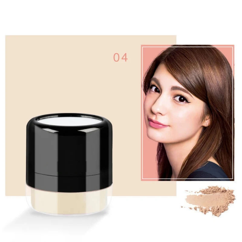 Грибовидная масляная пудра для макияжа рассыпчатая завершения лица с пуховкой * |