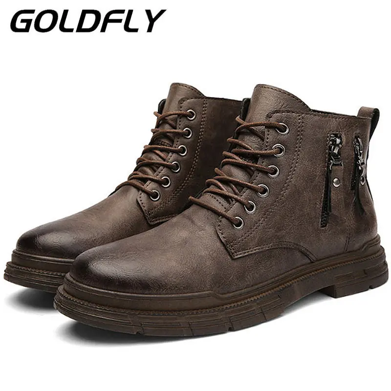 

Martin boots men's high-top men's shoes in autumn and winter 2022 Korean tooling boots men's high-top British style boots youth