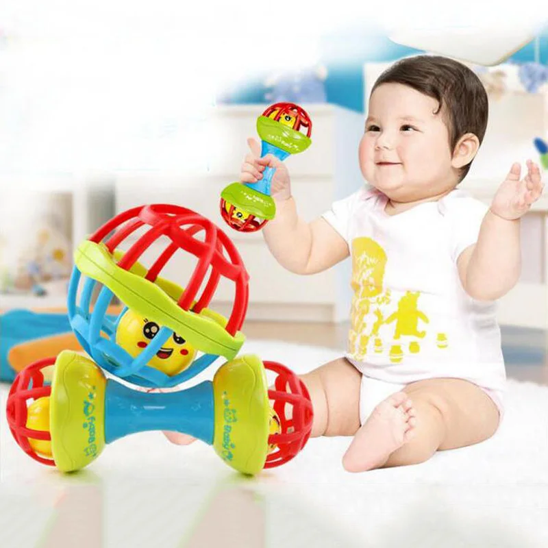 Младенческая Детская погремушка для малышей развивающая интеллектуальная