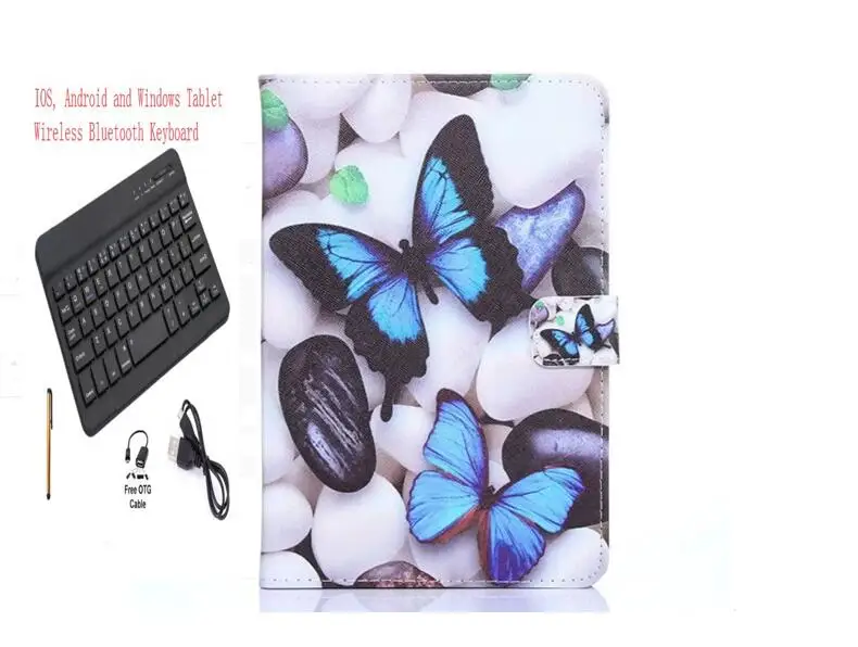 Keyboard Case Беспроводное покрытие клавиатуры Bluetooth для huawei MediaPad M5 10,8/10 Pro CMR-AL09 CMR-W09 планшет клавиатура Мультфильм магнитный чехол - Цвет: Keyboard Case