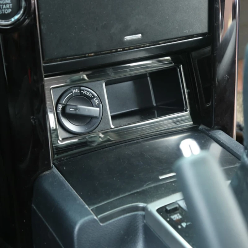 Carманго для Toyota Land Cruiser Prado 150 2010- коробка для хранения автомобиля панель хромированная накладка рамка наклейка интерьерные аксессуары