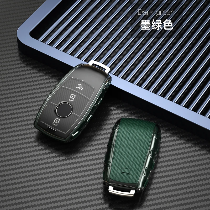 

Чехол для автомобильного ключа для Mercedes-Benz e300l/c260l/a200l/glc Новый e-class C-class 2020 2019 TPU чехол для автомобильного ключа