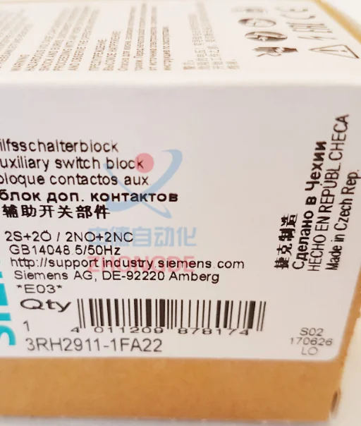 

3RH2911-1FA22 Новый и оригинальный