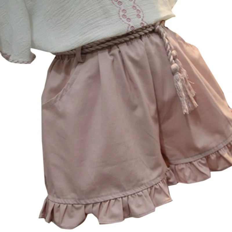 

2pcs/set Summer Girls Clothing Sets Embroidery Shirt + Pants Children Sets Casual Fashion Girls Clothes Suit Skirt