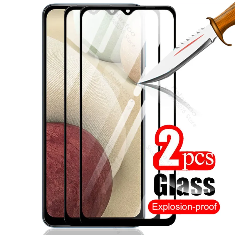 

Full Cover Tempered Glass For Samsung Galaxy A12 Screen Protector Film For Samsung A 12 6.5'' Safety Protective Glass