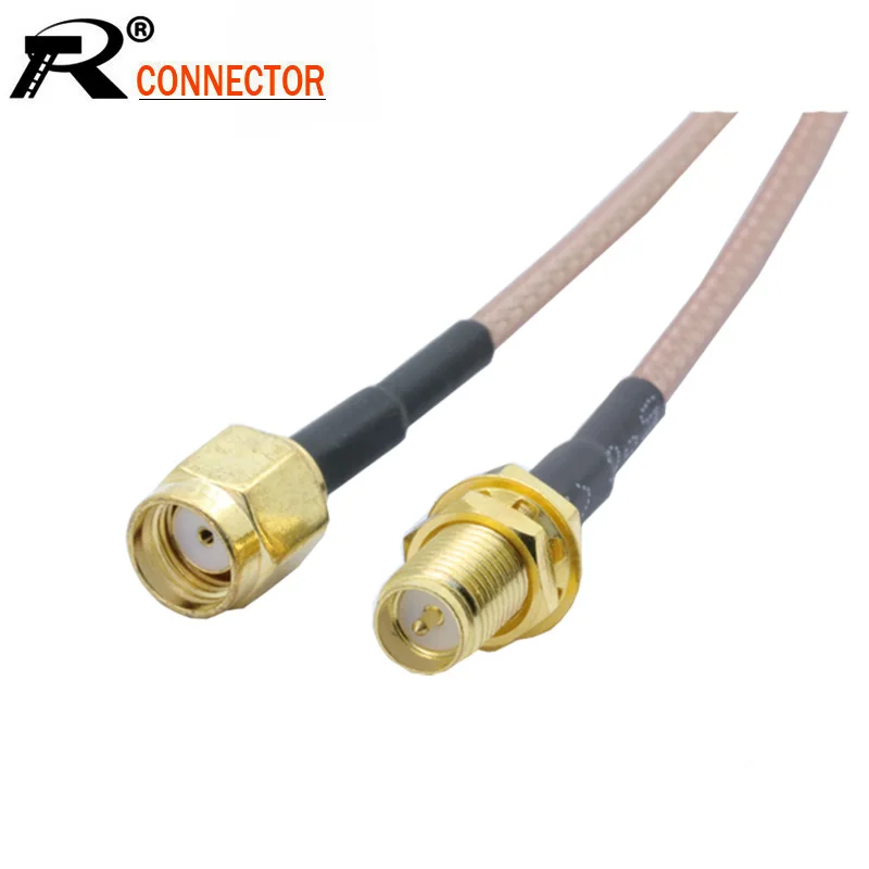 10 шт./лот Wi Fi роутер Удлинитель RP SMA штекер к гнездо RF коаксиальный булочка