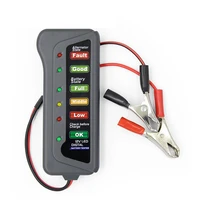 mini 12v car battery tester digital alternator tester 6 led lights display car diagnostic tool auto battery tester for car