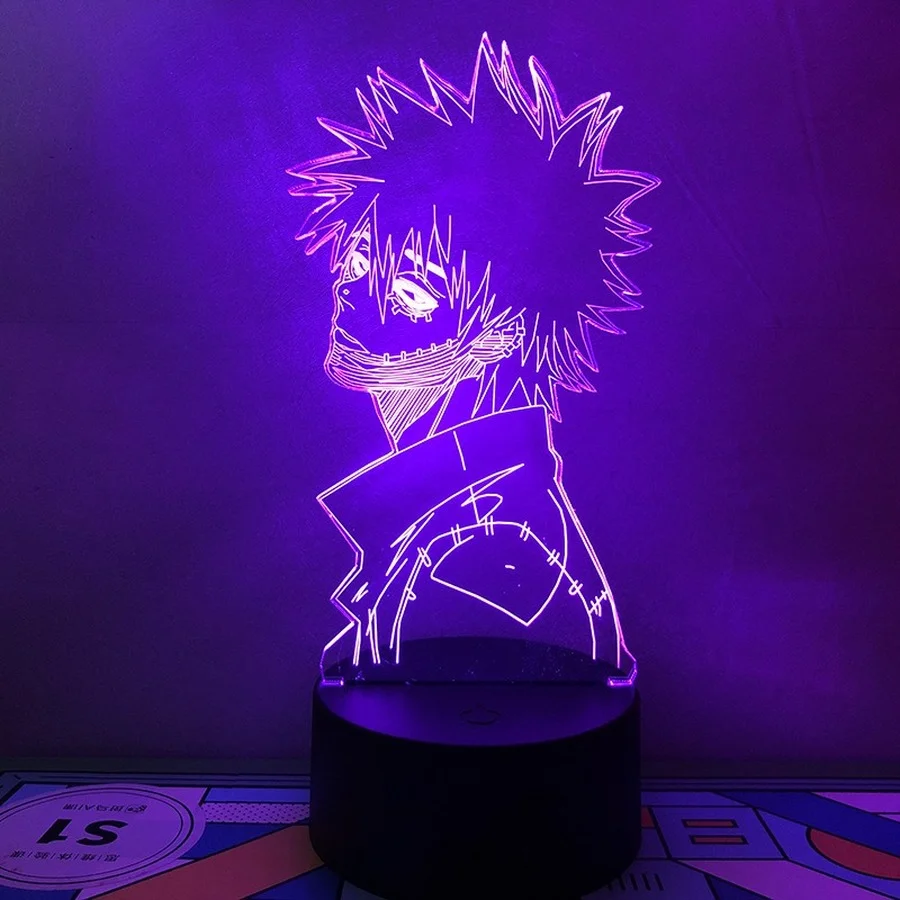 Акриловый СВЕТОДИОДНЫЙ 3d светильник в стиле аниме Моя геройская Академия Dabi