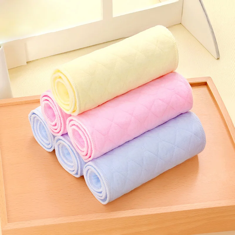 Цветные трехслойные Экологичные хлопковые детские подгузники впитывающие влагу