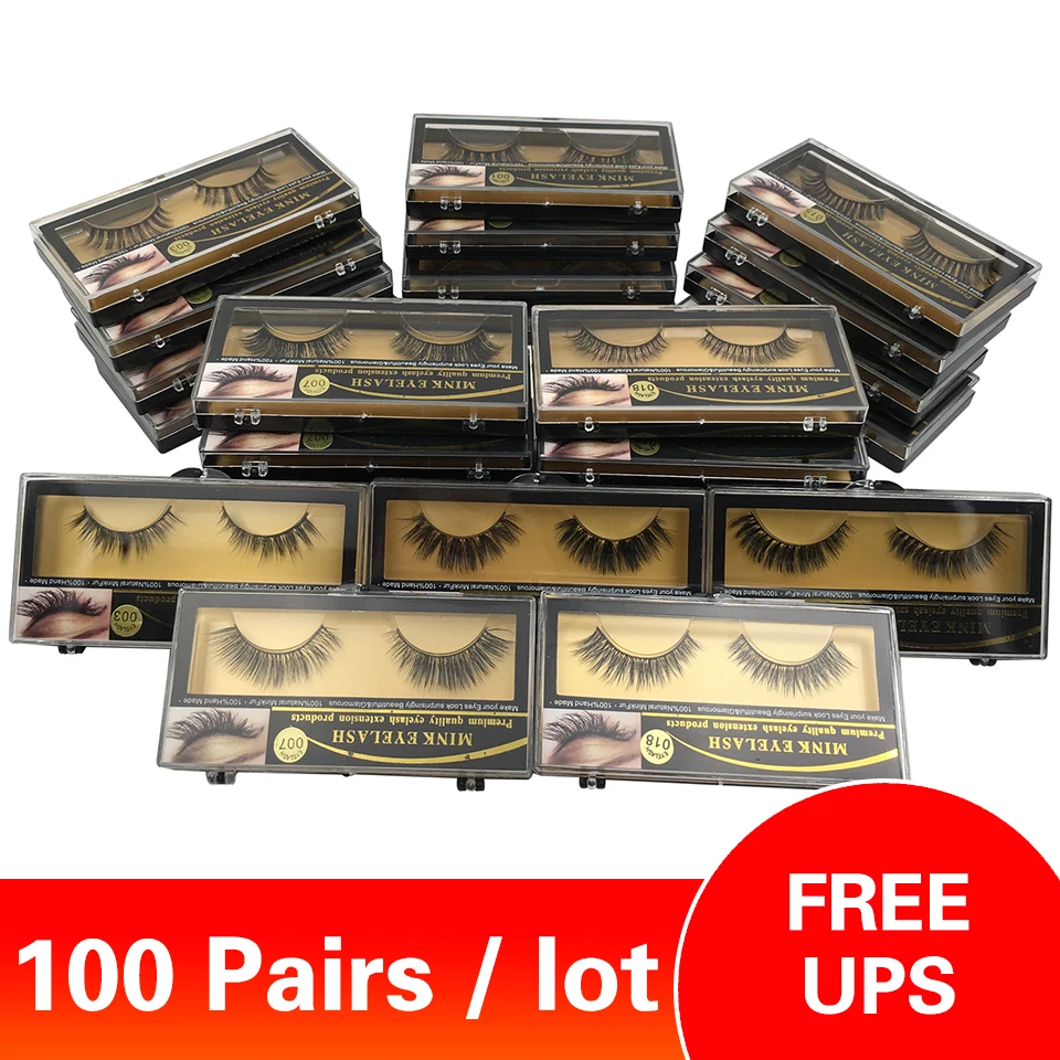 100 пар UPS/норковые ресницы оптом объемные мягкие объемные короткие натуральные ресницы от производителя ресницы ручной работы