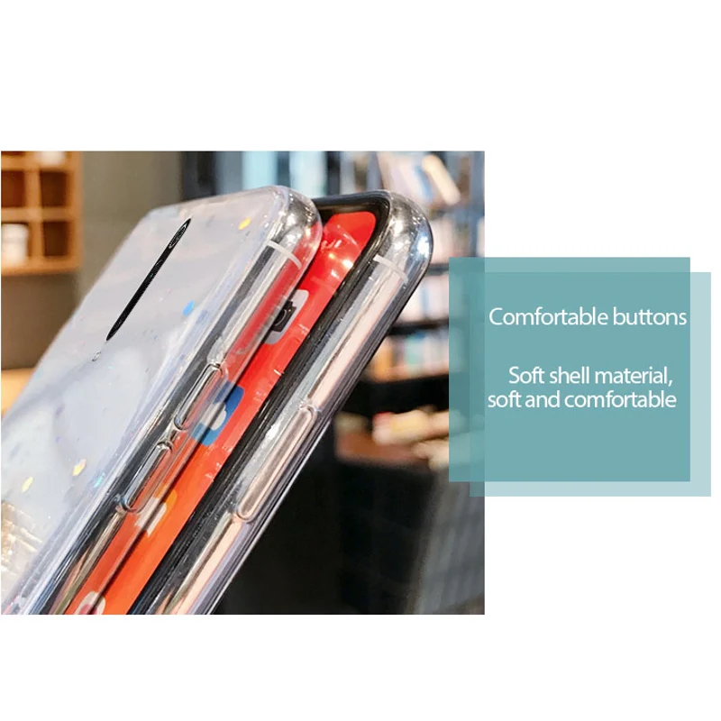 

For Xiaomi Redmi Note 10 Pro Case Glitter Silicon Cover Redmi Note 10s 9 Pro Max 9s 9a 9C 8 7 8T Mi 10t Lite Poco X3 NFC Fundas